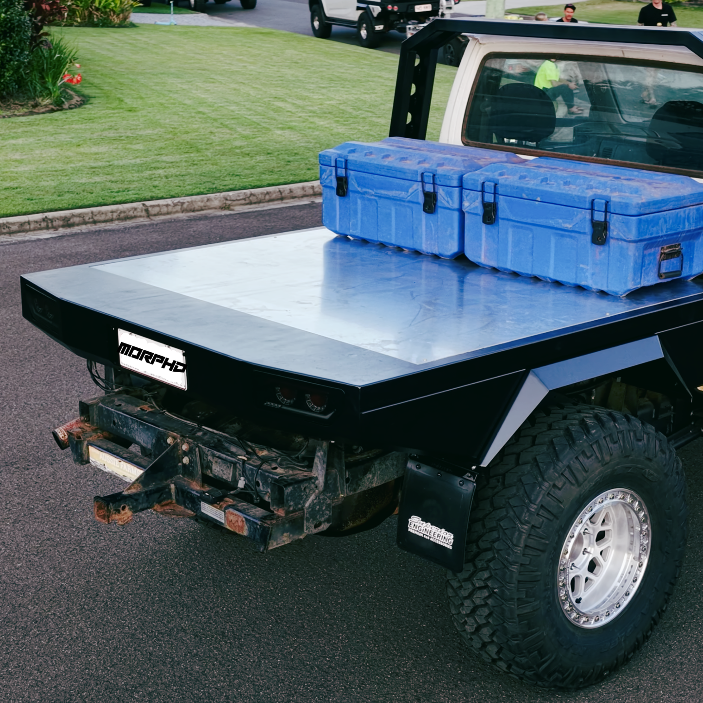 DIY Flat-Pack Steel Tray Kit — Nissan Patrol GU (Single Cab)