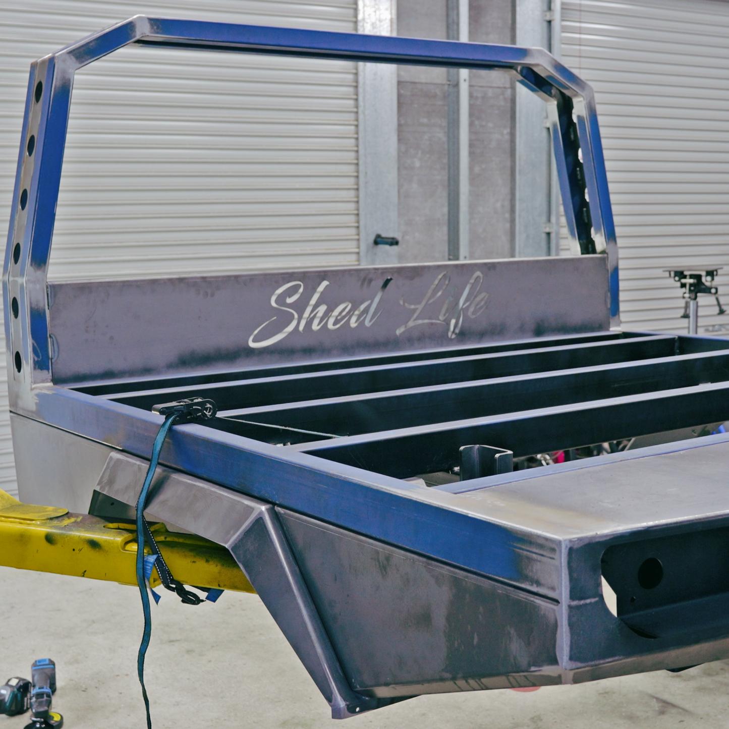 DIY Flat-Pack Steel Tray Kit — Nissan Patrol GU (Single Cab)