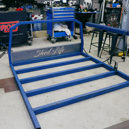 DIY Flat-Pack Steel Tray Kit — Nissan Patrol GU (Single Cab)