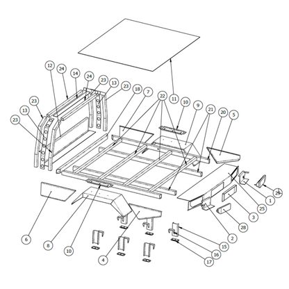 DIY Flat-Pack Steel Tray Kit — Nissan Patrol GU (Single Cab)
