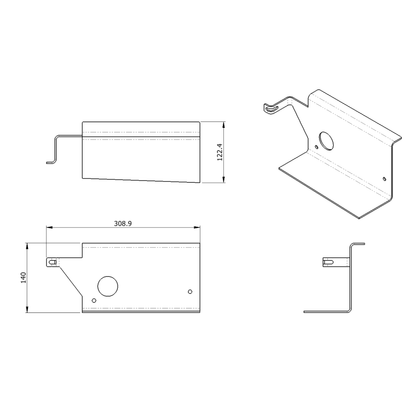 Rear Bar & Tail Light Brackets – DIY Tray Kit Component (Nissan Patrol GU)